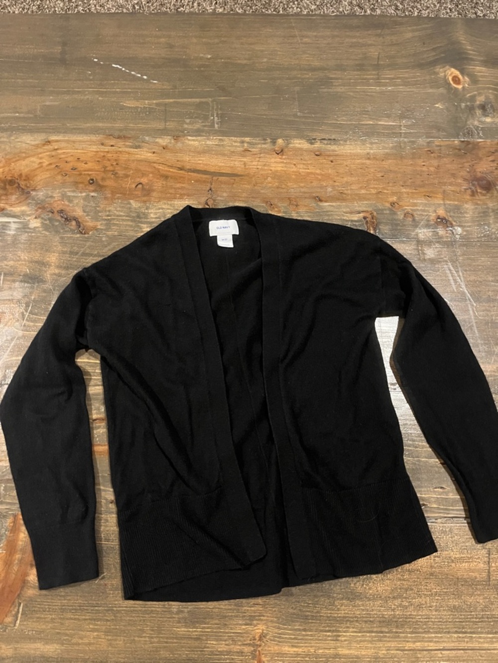 Old Navy Black Knit Open Cardigan